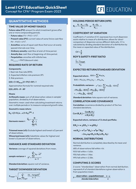 cfa level 1 quantitative methods sample questions|cfa level 1 cheat sheet.